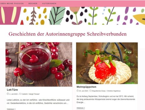 Übersichtsseite des Blogs schreiben-meine-passion.de